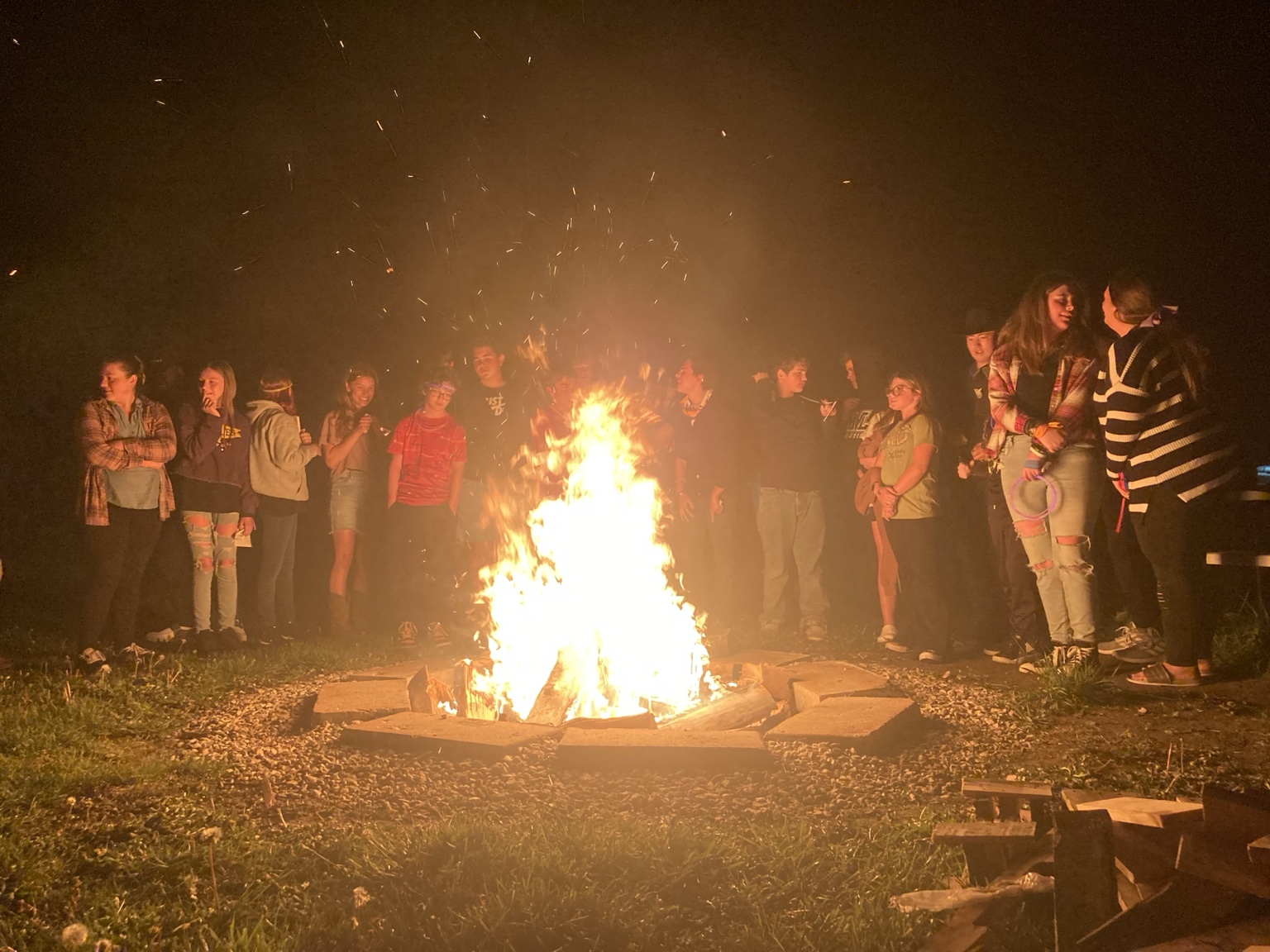 Around the fire