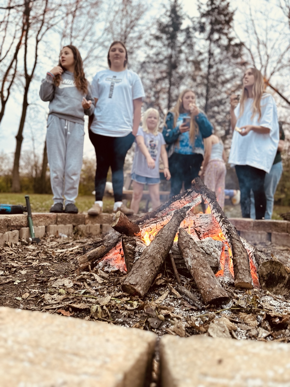 Make room around the fire